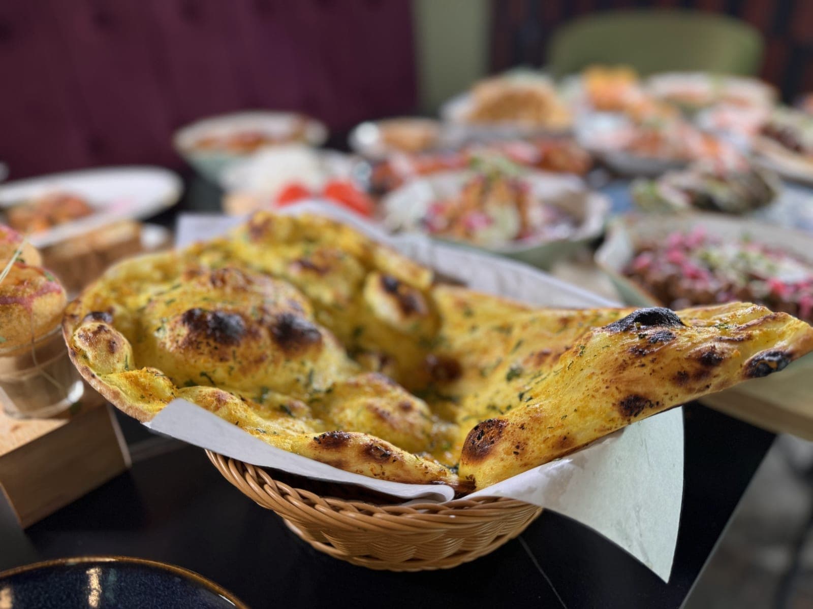 Naan basket at DesINorth Milton — Indian restaurant in Milton, Ontario