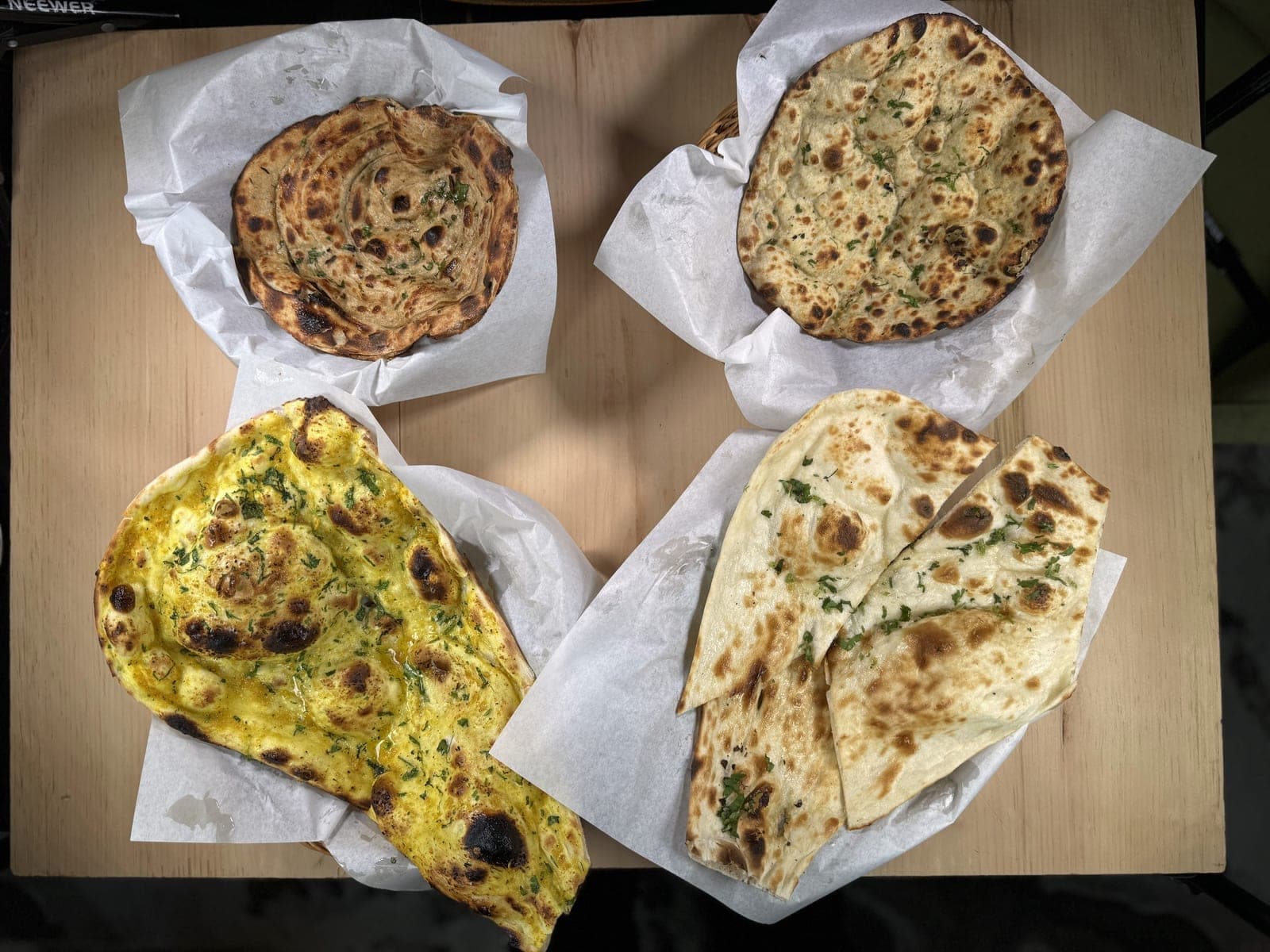 Naan varieties at DesINorth Milton — Indian restaurant in Milton, Ontario