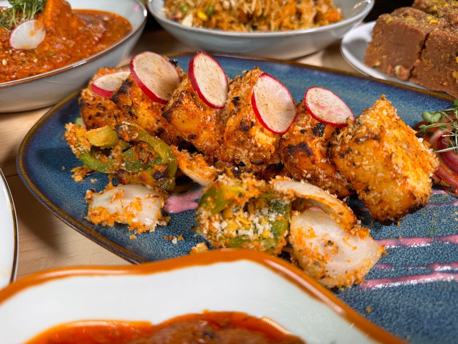 Paneer tikka platter at DesINorth Milton — Indian restaurant in Milton, Ontario